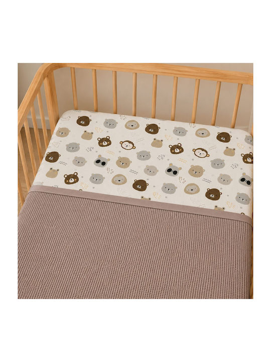 abo Cot Waffle Baby Blanket White 100x150cm