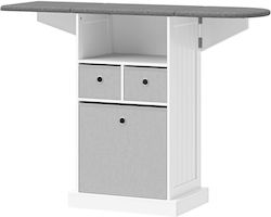 HomCom Σιδερώστρα για Σίδερο Ατμού Σπαστή 121x37x89.5cm