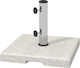 Outsunny Umbrella Stand Metallic Gray 3.2x3.2x38cm