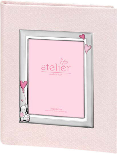 Atelier Children's Photo Album Pink Leather with Rice Paper 20x25cm