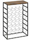 HomCom Επιδαπέδια Κάβα Ποτών Ξύλινη Καφέ 59x30x88.5εκ.