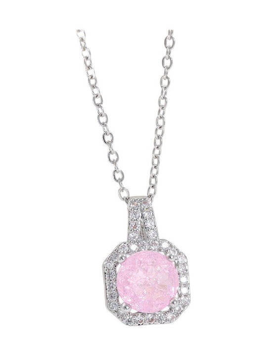 FantazyStores Halskette aus Rosa Vergoldetem St...