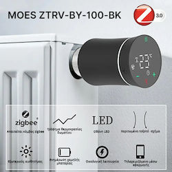 MOES Ηλεκτρονική Θερμοστατική Κεφαλή με Wi-Fi για Σώμα Καλοριφέρ 1τμχ