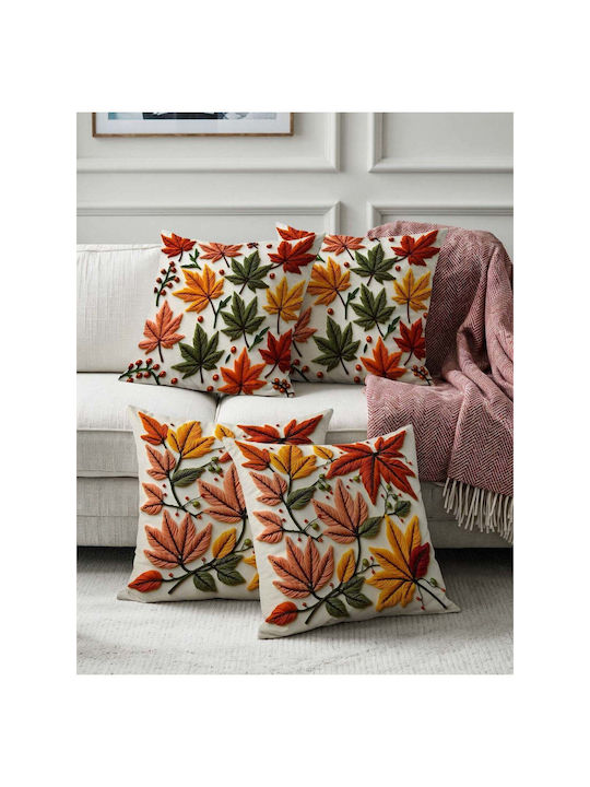 SteweHome Decorative Pillow Case Velvet Multicolour 43x43cm