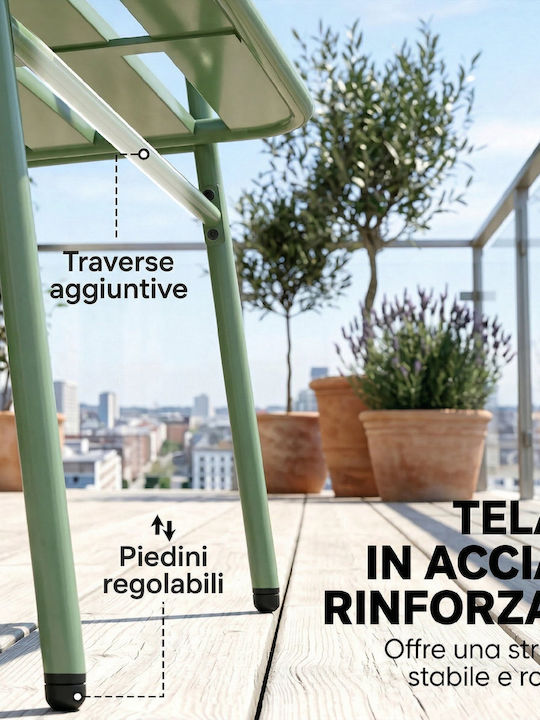 Outsunny Garten- und Outdoor-Möbelsets Wohnzimmer Typsatz 4 Stück Grün