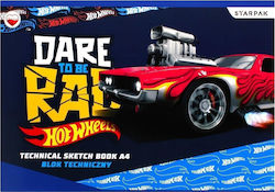 Μπλοκ Τεχνικού Σχεδίου A4/10k Λευκό Hot Wheels 20τμχ Teka Μπλοκ Τεχνικού Σχεδίου A4/10k Λευκό Hot Wheels 20τμχ Teka