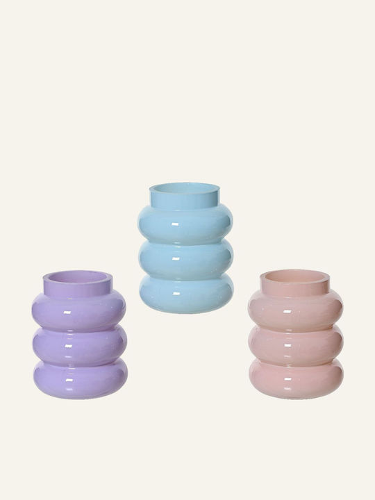Beauty Home Glass Candle Holder 7x8cm Various Colors