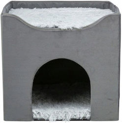 Harvey Geschlossenes Katzenbett Grau/Weiß-Schwarz 38 X 38 X 38 cm