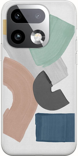 Mobile Phone Case Pastel Paint Blocks Realme 16 Pro+ 5g Flexible TPU Transparent Silicone