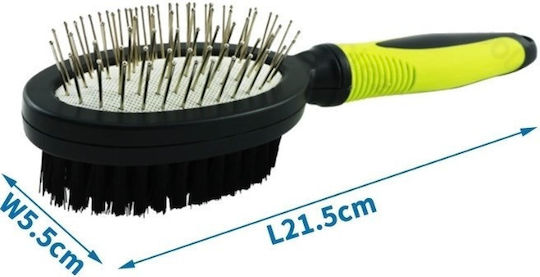 Nobleza Small Double Sided Dog Comb For Coat Care Black