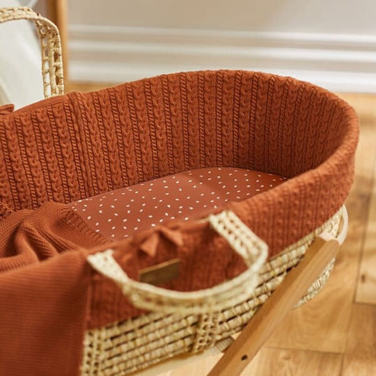 Snuz Fitted Orange Baby Sheets 35x75cm