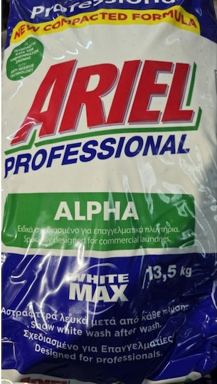 Ariel Alpha Professional Laundry Detergent Powder for White Clothes 13.5kg