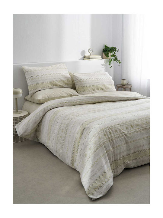 Vesta Home Elea 1 Σετ Σεντόνια King Size 270x270εκ. Μπεζ (4τμχ)