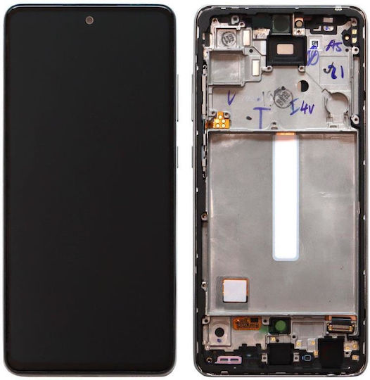 Екран Touch Screen и Преден Панел Samsung A525f Galaxy A52 A526b Galaxy A52 5G Бял Оригинал