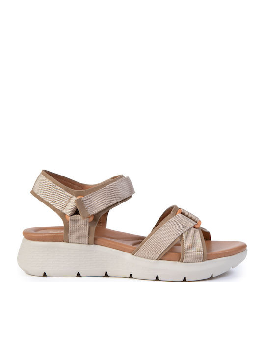 Women's Flat Sandals Flatforms Brown