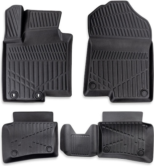 Set 4 Stück 3D Gummi Fußmatten Kabine Erpassan Hyundai I20 III 2021+