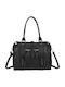 Gallantry Tote Handbag Women Vintage Bowling Style Strap Black