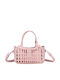 Gallantry Cabas Handbag Women Cut-out Designs Shoulder Strap Pink