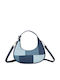 Gallantry Hobo Handbag Women In Patchwork Denim Shoulder Bag Strap Blue