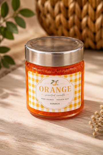 Gerakis Christmas Orange Candle 6x6cm