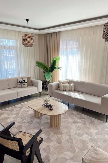 SteweHome Beige Runner Rug 80x200cm