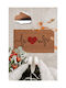 SteweHome Non-Slip White Entrance Doormat 60x40cm