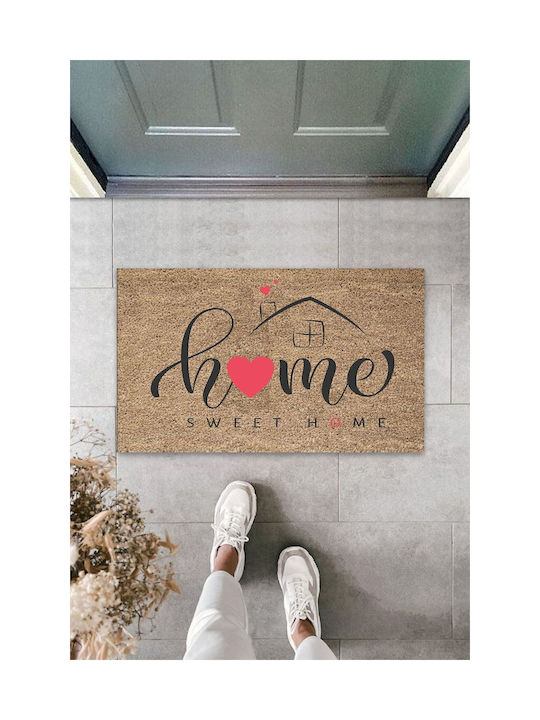 SteweHome Non-Slip White Entrance Doormat 70x45cm