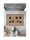 SteweHome Non-Slip White Entrance Doormat 45x70cm
