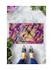 SteweHome Non-Slip Orange Entrance Doormat 70x45cm