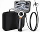 Endoscope Camera 360° Articulating Screen 8x Zoom 6" Ips Hd Screen 6.2 Mm Slim Lens Ip67 1.5 M Cable