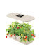 Brateck Flower Pot Beige 39.5x18x16.7cm