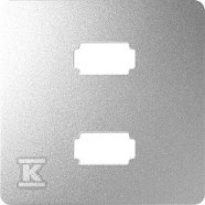 Simon 82 Socket Cover 2xusb Aluminum 8201090-093