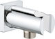 Grohe Outlet Elbow Rainshower Wall Union Holder Wall Mount Universal Male Thread Support Chrome