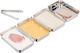 Set Serving Trays Breaded Dishes Relaxdays Made Stainless Steel Silver 4x23x17 Cm