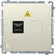 Simon Basic Light Socket Optical Single Beige Bmgs1.01/12