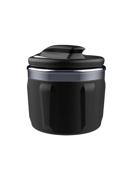 Avizar Car Ashtray Waterproof Lid Compact Corrosion-resistant Interior Black