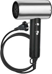 Avizar Ergonomic 1200w Hair Dryer Multi-ventilation System Black Silver