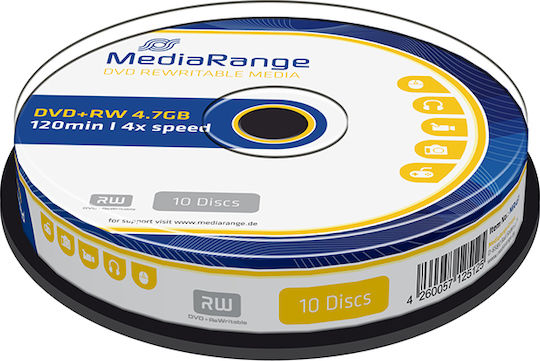 MediaRange Wiederschreibbares DVD+RW 4x 4,7GB Kuchenbox 1 Stück MediaRange