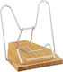 Relaxdays Reading Stand Bamboo Adjustable Natural 20.5x19.5x28.5 Cm