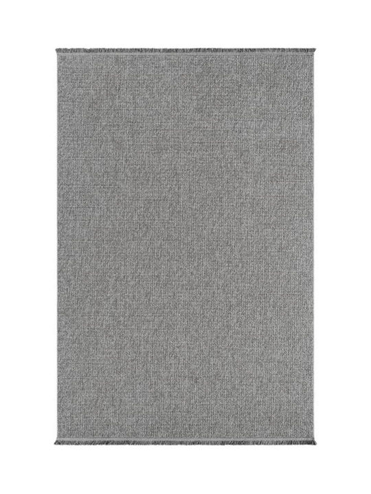 SteweHome Non-Slip Runner Cotton Gray Rug 80x300cm