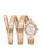 Just Cavalli Ceas De Damă 32.4mm Cu Baterie Cu Brățară Metalică Roz Aur
