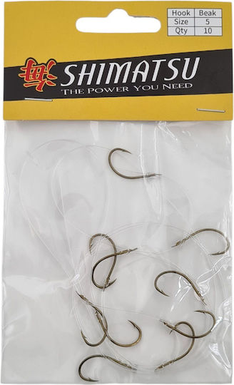 Shimatsu Multi Hook Without Leader Brown No5