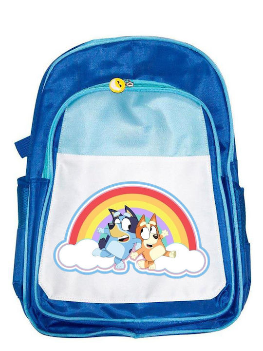 Kinder Schulranzen Bluey Blau 41x30x15cm