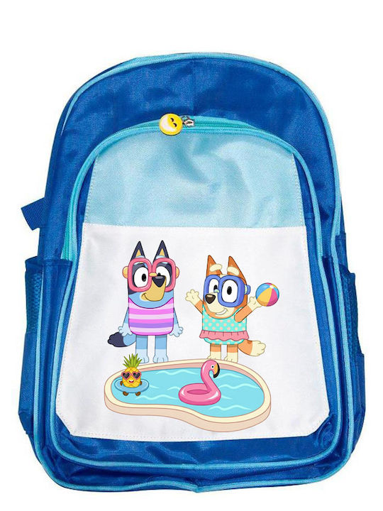 Kinder Schulranzen Bluey Blau 41x30x15cm