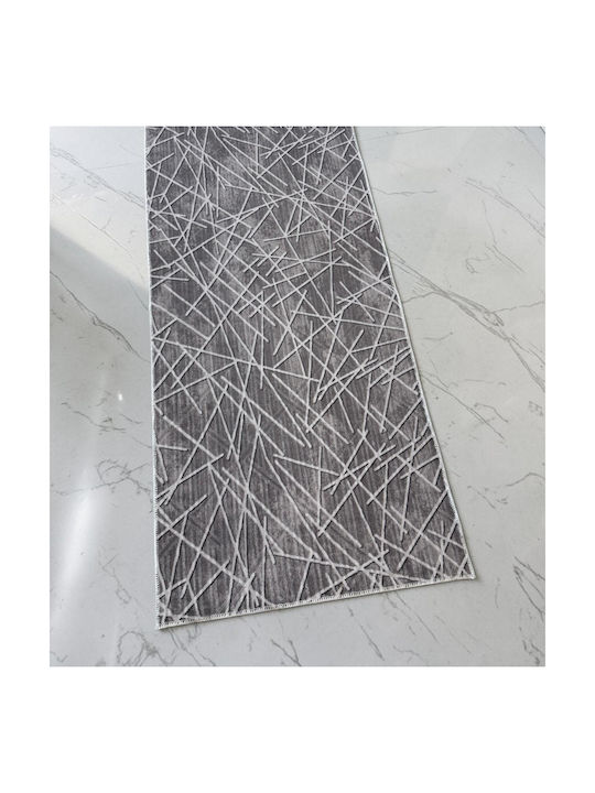 Linea Home 5042 Non-Slip Rectangular Gray Rug 1...