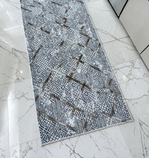Linea Home 5047 Rutschfester Rechteckiger Teppich Grau 140x200cm