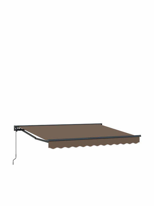 vidaXL Terrasse Zelt Braun 3x2.5m