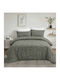 Olia Home Σεντόνι Μονό με Λάστιχο 100x200+35εκ. Olive Green