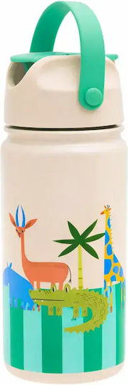 The Cotton Cloud Steel Bottle Croc Rock Kids Water Bottle Thermos Stainless Steel Gray