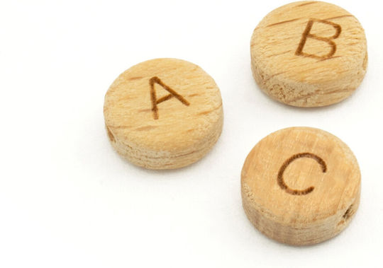 Wooden Craft Decoration Letters 10mm Package 26 Pieces